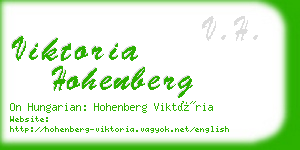 viktoria hohenberg business card